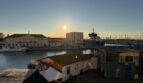 Coucher de soleil sur le port de Sète depuis l’appartement